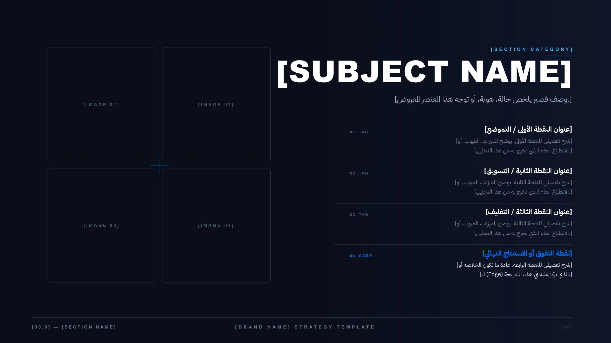 Brand strategy presentation template — page 06