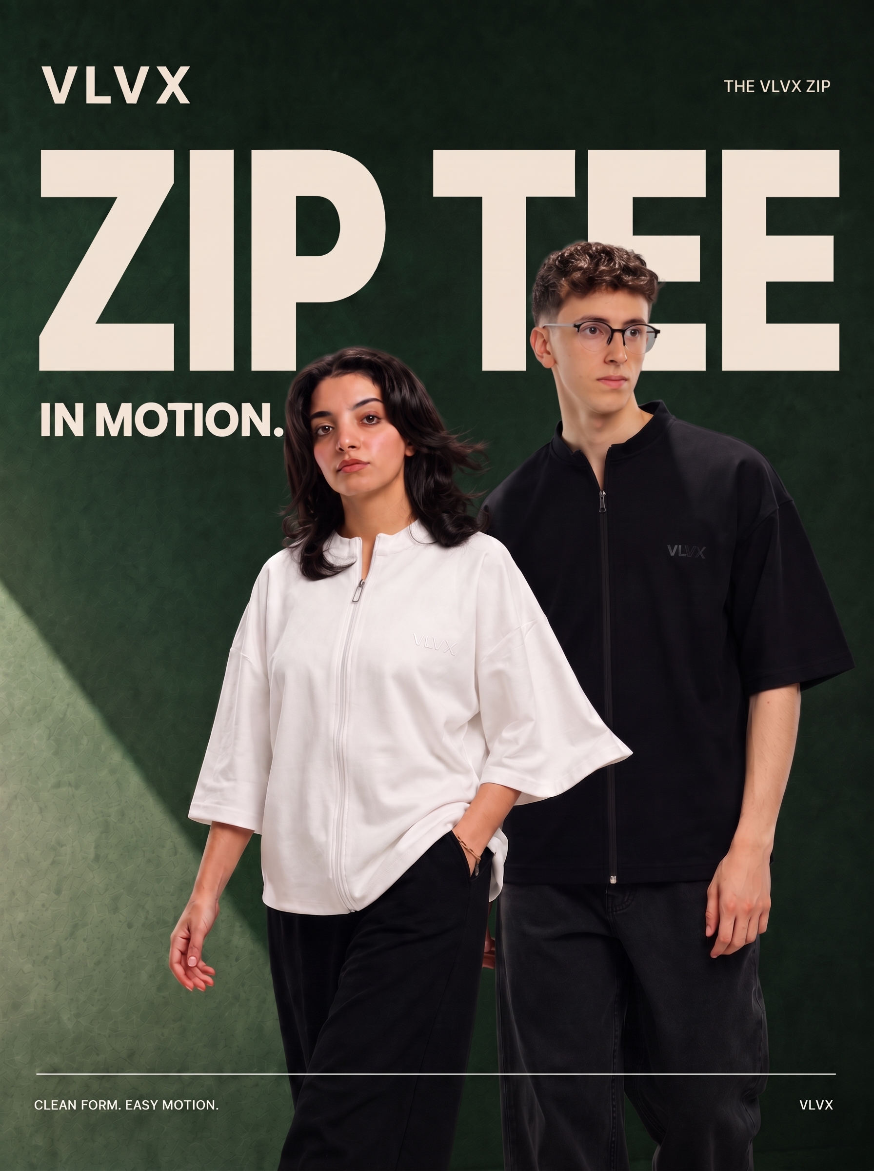 Zip Tee — In Motion